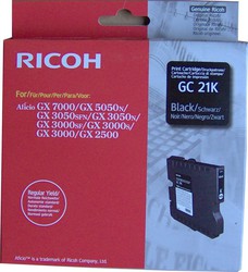 Ricoh GC-21K Black Original InkJet Druckerpatro...