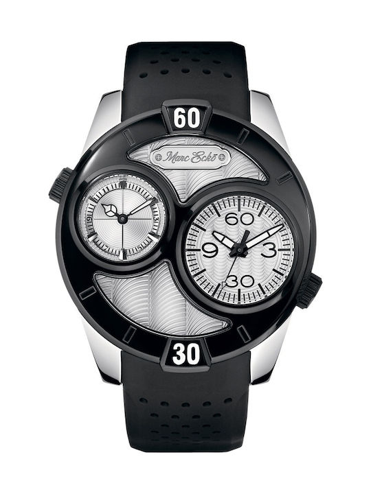 Marc Ecko Men's Watch 48mm Chronograph Battery with Black Rubber Strap