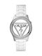 Guess Women's Watch with White Rubber Strap