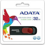 Adata DashDrive C008 32GB USB 2.0 Stick Κόκκινο