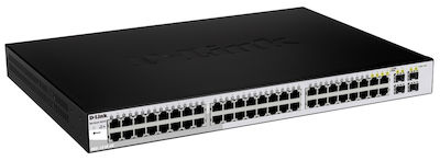 D-Link DGS-1210-48 Gestionat L2 Switch cu 48 Porturi Gigabit (1Gbps) Ethernet și 4 Porturi SFP