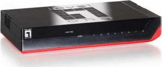 Level One GSW-0807 Unmanaged L2 Switch με 8 Θύρες Gigabit (1Gbps) Ethernet