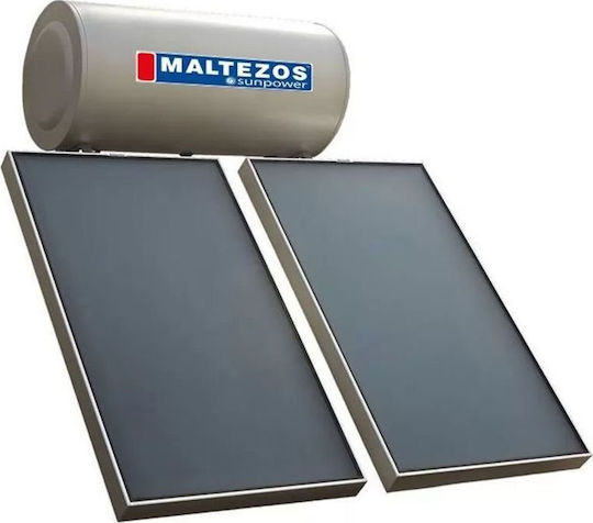 Maltezos Sunp Încălzitor solar de apă 200 litri Sticlă Dublă acțiune cu colector de 2.7 metri pătrați