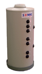 Sonne Χάλκινο Boiler Λεβητοστασίου Χάλκινο 120lt με δύο Εναλλάκτες Τριπλής Ενέργειας