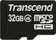 Transcend microSDHC 32GB Class 4 Default Speed