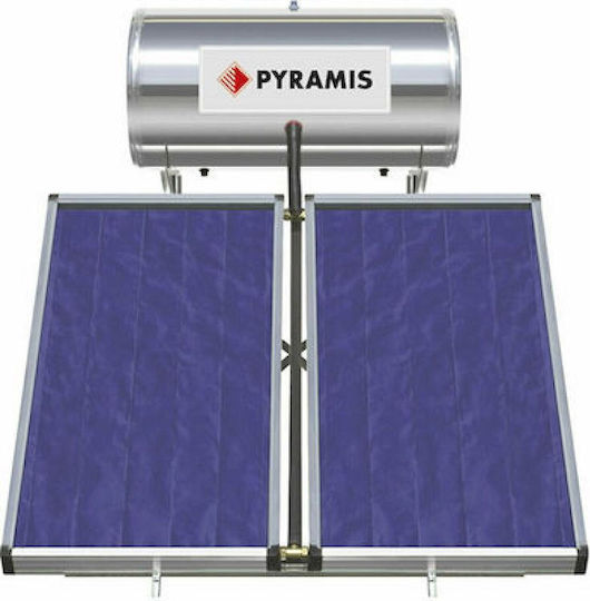 Pyramis Ηλιακός Θερμοσίφωνας 200 λίτρων Glass Διπλής Ενέργειας με 3τ.μ. Συλλέκτη