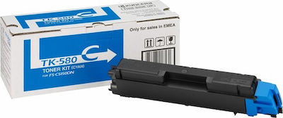 Kyocera TK-580C Toner Kit tambur imprimantă laser Cyan 2800 Pagini printate (1T02KTCNL0)