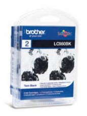 Brother Γνήσιο Μελάνι Εκτυπωτή InkJet Μαύρο (LC-980BKBP2)