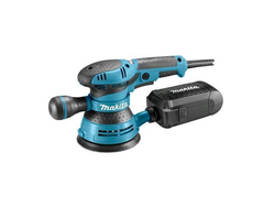 Makita Excentric Triveio 123mm Electric 300W cu control de viteză și cu sistem de aspirare