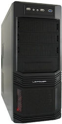 LC-Power Pro-925B Midi Tower Κουτί Υπολογιστή Μαύρο