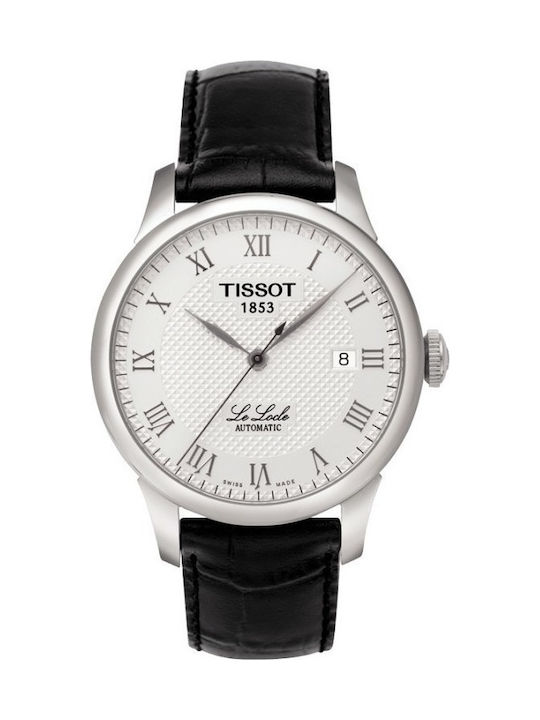Tissot Ceas Automat cu Negru Curea de piele