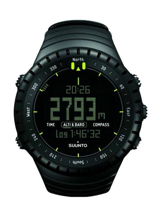 Suunto Core Дигитален Мъжки Часовник 49мм Хронограф На Батерия С Черна Каучукова Каишка