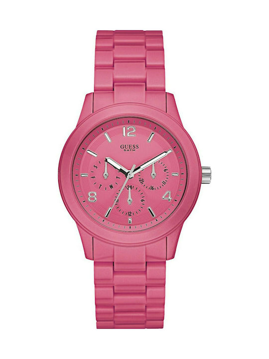 Guess Watch with Pink Rubber Strap