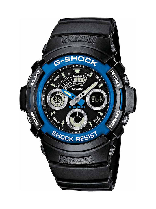 Casio G-Shock Uhr Batterie mit Schwarz Kautschukarmband