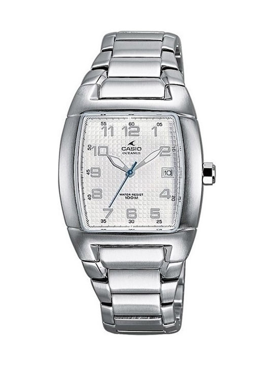 Casio Uhr Batterie mit Silber Metallarmband EF