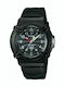Casio Ανδρικό Ρολόι 41.1mm Μπαταρίας με Μαύρο Καουτσούκ Λουράκι