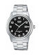 Casio MTP-1221-A1AV Watch Battery with Silver Metal Bracelet