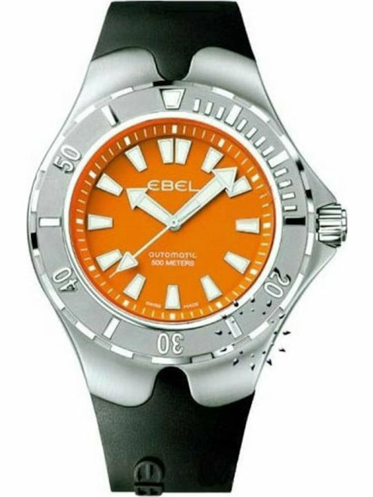 Ebel Men's Watch 45mm Automatic with Black Rubber Strap