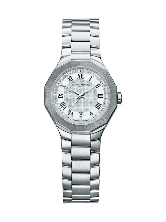 Baume & Mercier MOA08464 Ρολόι Μπαταρίας με Μεταλλικό Μπρασελέ