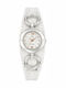 Go Girl Only Women's Watch with White Leather Strap