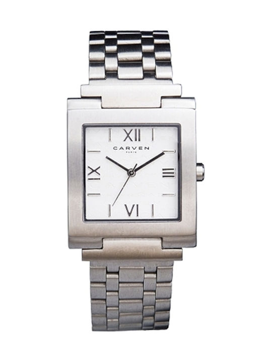 Carven CMM764 Watch Battery with Silver Metal Bracelet CMM764