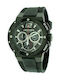 Chronotech CT7976M-04 Watch Chronograph Battery with Black Rubber Strap CT7976M-04