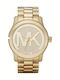 Michael Kors Runway Women's Watch with Gold Metal Bracelet