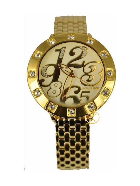 Jacques Farel FEV1122 Watch with Gold Metal Bracelet FEV1122