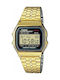 Casio Vintage Iconic Digital Watch Battery with Gold Metal Bracelet