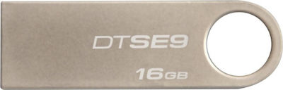 Kingston DataTraveler SE9 16GB USB 2.0 Stick Silber