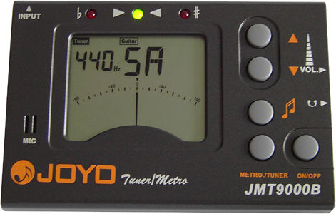 Joyo Chromatisch Tuner / Metronom JMT-9000B in Schwarz Farbe