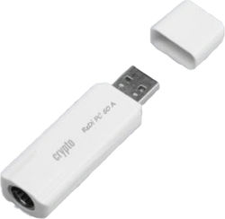 Crypto W003614 Tuner TV pentru Laptop cu Receptor Terestru DVB-T și conexiune USB-A