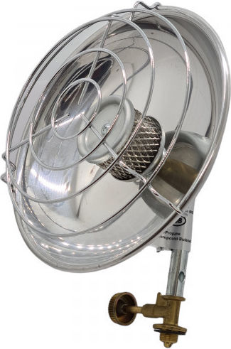 Eurocamping 2201 Gas Heater 1700W Silver 34x15x34cm