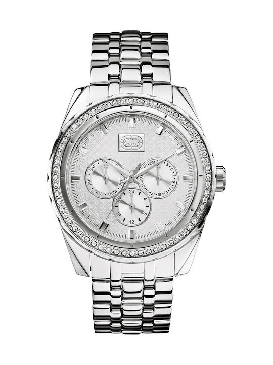Marc Ecko Women's Watch Chronograph with Silver Metal Bracelet