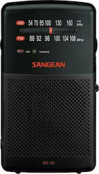 Sangean SR-35 Mini Radio Battery Black