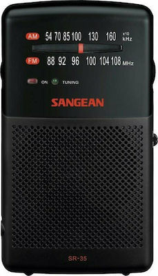 Sangean SR-35 Mini Radio Battery Black