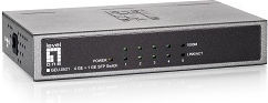 Level One Unmanaged L2 Switch with 4 Gigabit (1Gbps) Ethernet Ports and 1 SFP Port