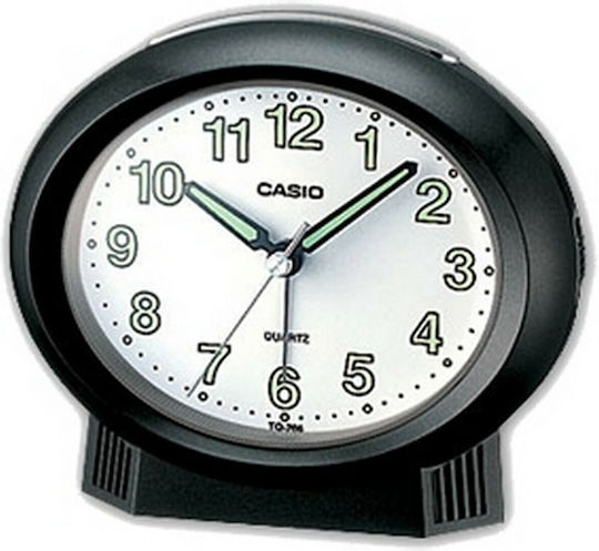 Casio Ceas De Masă Led Din Plastic Cu Ceas Deșteptător Negru TQ-266-1EF