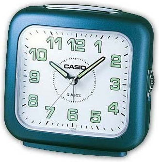 Casio Jumbo Επιτραπέζιο Ρολόι με Δείκτες Πλαστικό με Ξυπνητήρι Μπλε TQ-359-2EF