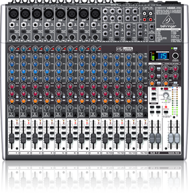 Behringer Xenyx X-2222 USB Analoge Konsole 22 Kanäle mit Phantom Power & 8 XLR-Eingänge