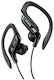 JVC Ακουστικά Ψείρες In Ear HA-EB75 Τύπου Ear Hook Μαύρα