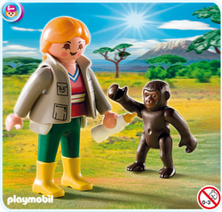 Playmobil Special Plus Zookeeper with Gorilla for 1.5+ years old