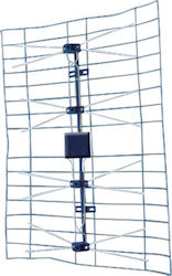 ANT-390 Outdoor TV Antenna (without power supply) Silver Connection via Coaxial Cable