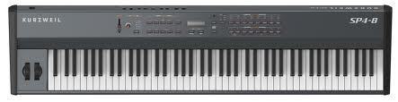 Kurzweil Electric Stage Piano SP4-8 with 88 Weighted Keys and Connection with Headphones Black