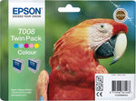 Epson T008 Twin Pack Colour Γνήσιο Πακέτο Μελανιών Εκτυπωτή InkJet Πολλαπλό (Color) (C13T00840310)