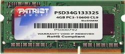 Patriot Signature 4GB DDR3 RAM με Ταχύτητα 1333 για Laptop