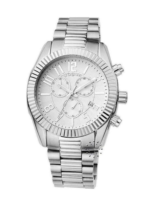 Vogue 2020663001.1 Uhr Chronograph mit Silber Metallarmband 663001.1