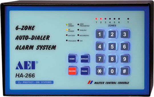 AEI Alarm Control System 6-Zone HA-266