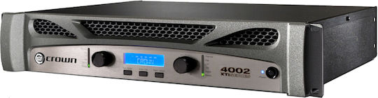 Crown Audio Xti 4002 PA Power Amplifier 2 Channels 1200W/4Ω 650W/8Ω Equipped with USB Black