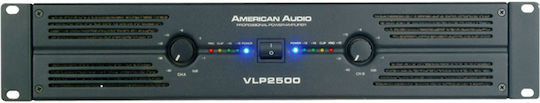 American Audio VLP-2500 PA Power Amplifier 2 Channels 1300W/4Ω Black